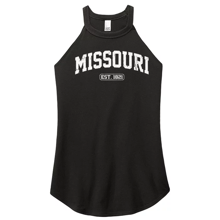 Missouri Vintage State Athletic Style Women’s Perfect Tri Rocker Tank