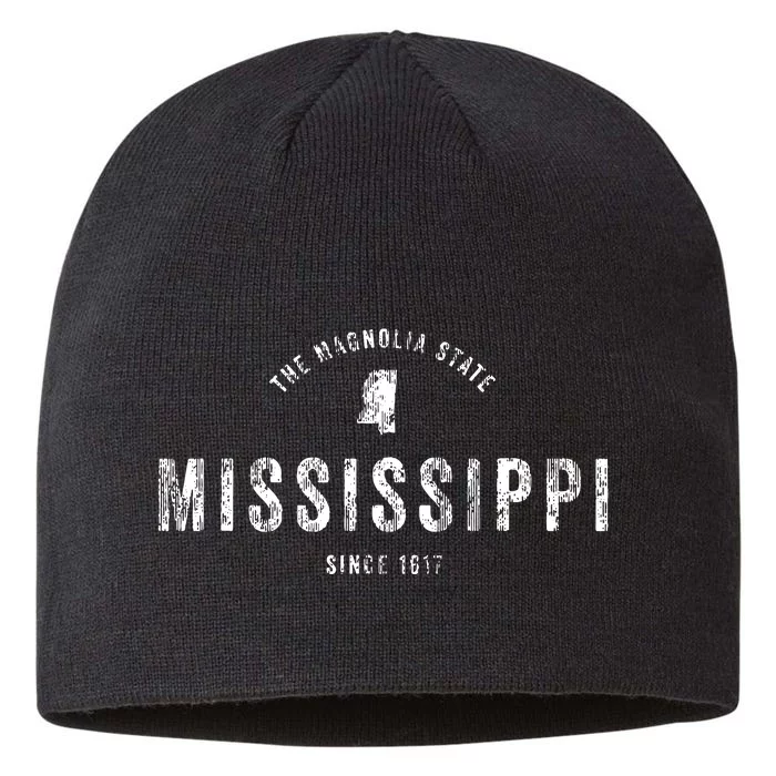 Mississippi Vintage Sports Design Retro Ms 8 1/2in Sustainable Knit Beanie