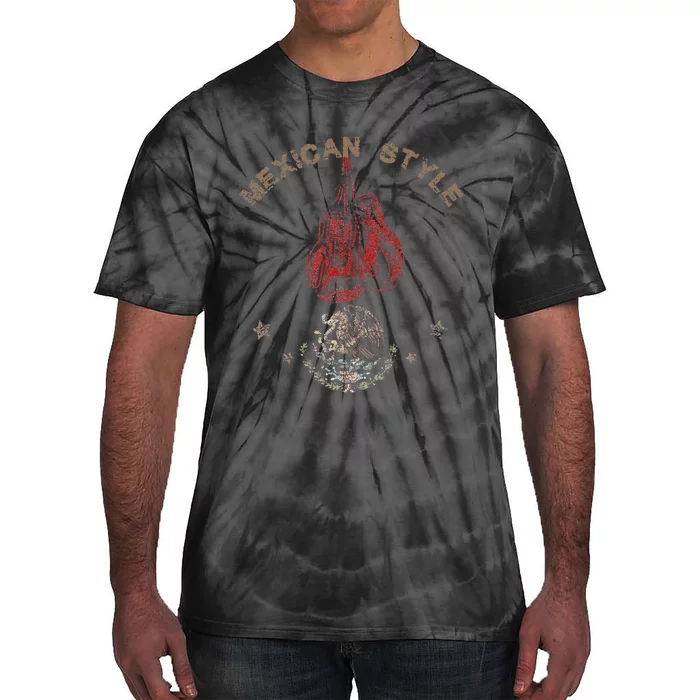 Mexican Vintage Style Boxing Great Boxer Tie-Dye T-Shirt