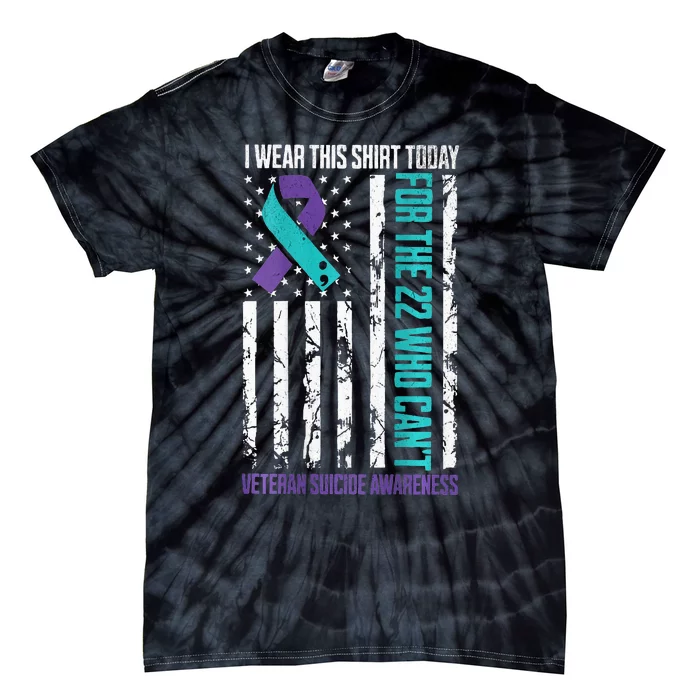 Military Veteran Suicide Awareness Crisis Number Tie-Dye T-Shirt