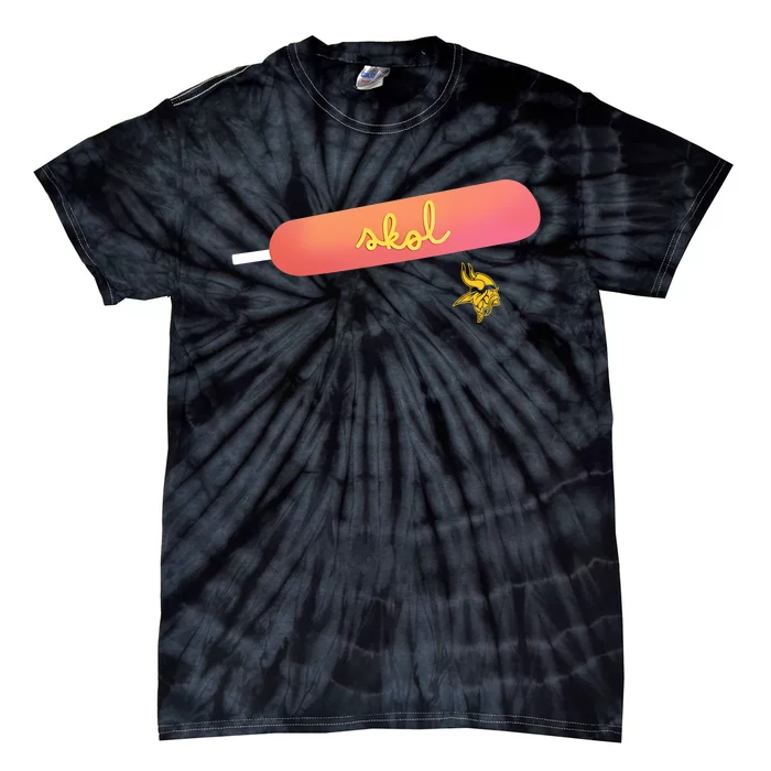 M.I.N.N.E.S.O.T.A Vikings Skol Hotdog Tie-Dye T-Shirt