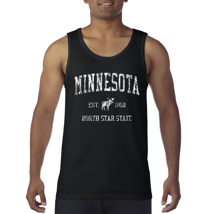 Minnesota Vintage Sports Mn Moose Tank Top