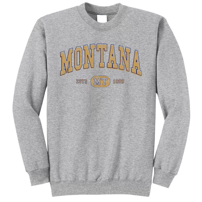 Montana Varsity Style Graphic Tall Sweatshirt