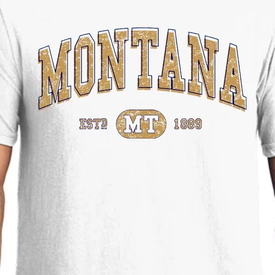 Montana Varsity Style Graphic Pajama Set