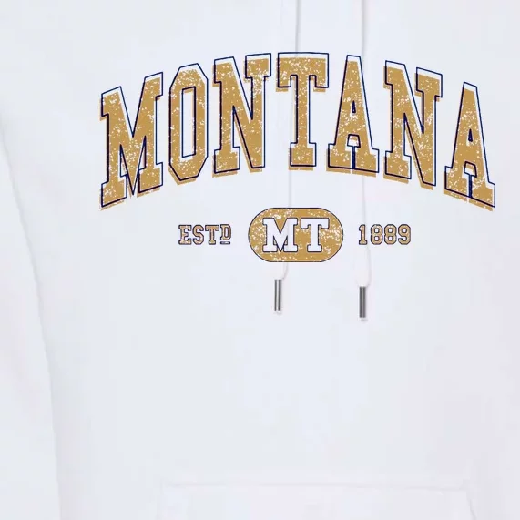 Montana Varsity Style Graphic Premium Hoodie