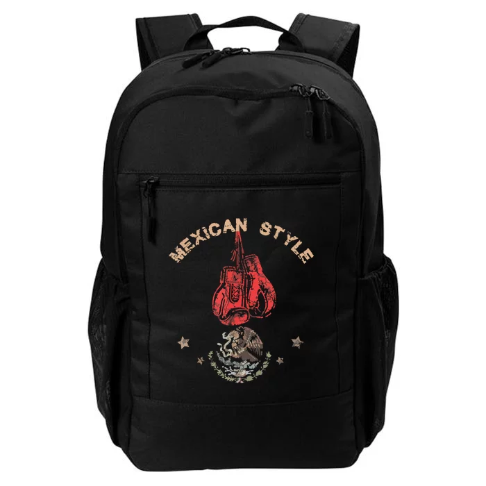 Mexican Vintage Style Boxing Great Boxer Daily Commute Backpack