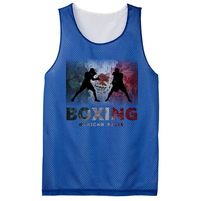 Mexican Vintage Style Boxing Great Boxer Gift Mesh Reversible Basketball Jersey Tank