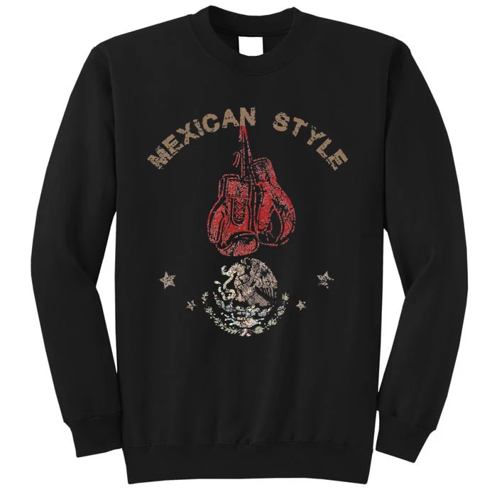 Mexican Vintage Style Boxing Great Boxer Tall Sweatshirt