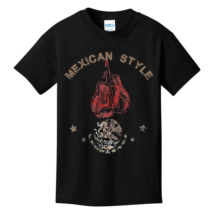 Mexican Vintage Style Boxing Great Boxer Kids T-Shirt