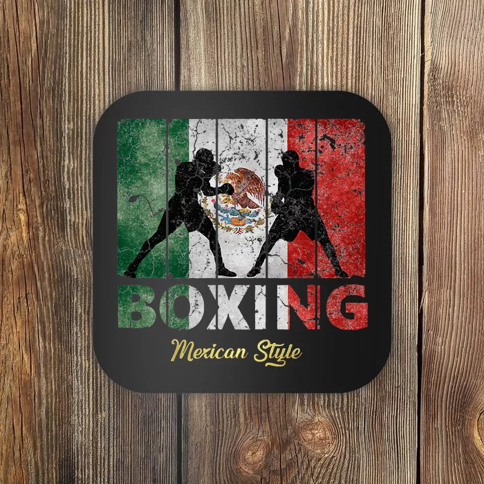 Mexican Vintage Style Boxing Great Boxing Coaster