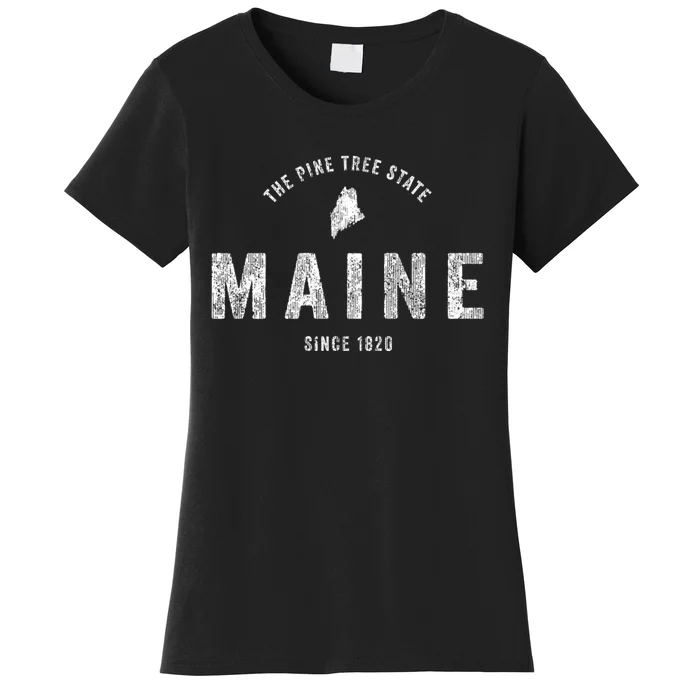 Maine Vintage Sports Design Retro Women's T-Shirt