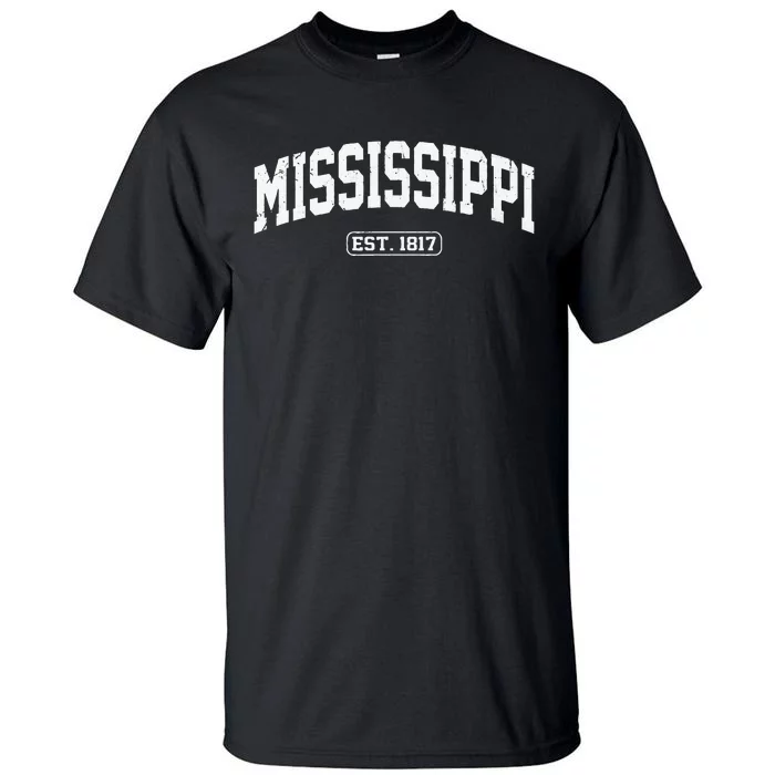 Mississippi Vintage State Athletic Style Tall T-Shirt