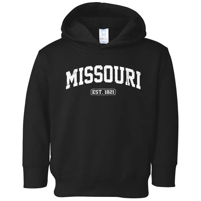 Missouri Vintage State Athletic Style Toddler Hoodie