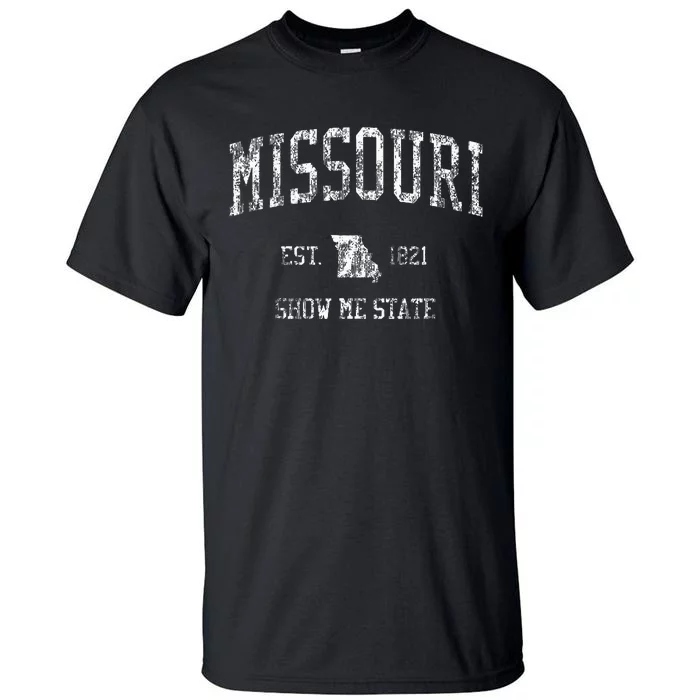 Missouri Vintage Sports Design Missourian Mo Tall T-Shirt