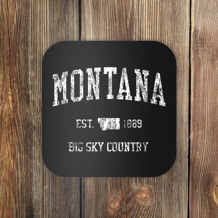 Montana Vintage Sports Design Montanan Coaster