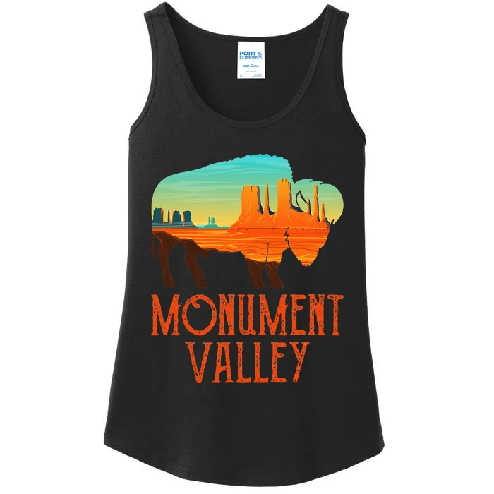 Monument Valley Utah Buffalo Monument Valley Ladies Essential Tank