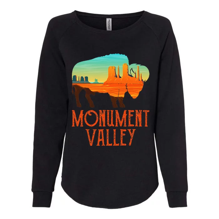 Monument Valley Utah Buffalo Monument Valley Womens California Wash Sweatshirt