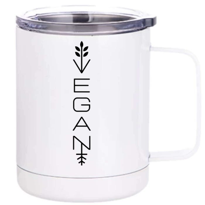 Modern Vegan Vegan Clothing Front & Back 12oz Stainless Steel Tumbler Cup