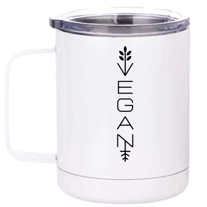 Modern Vegan Vegan Clothing Front & Back 12oz Stainless Steel Tumbler Cup