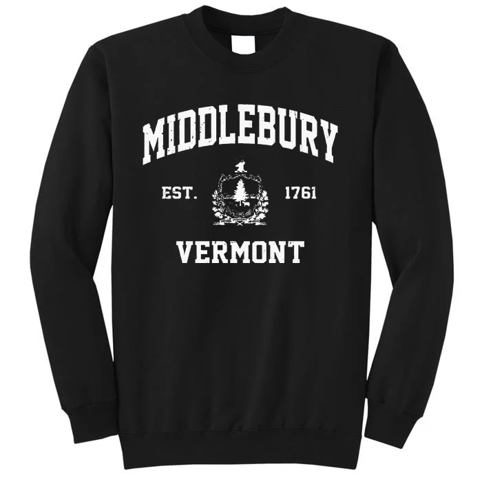 Middlebury Vermont VT Vintage State Athletic Style Sweatshirt