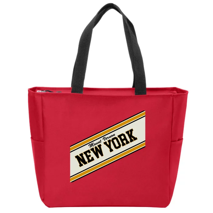 Mount Vernon Varsity Logo Zip Tote Bag