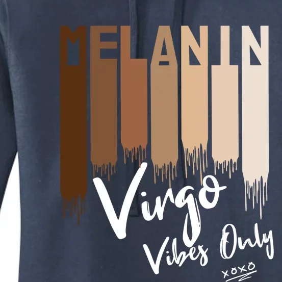 Melanin Virgo Vibes Only Zodiac Sign For Black Gift Women's Pullover Hoodie