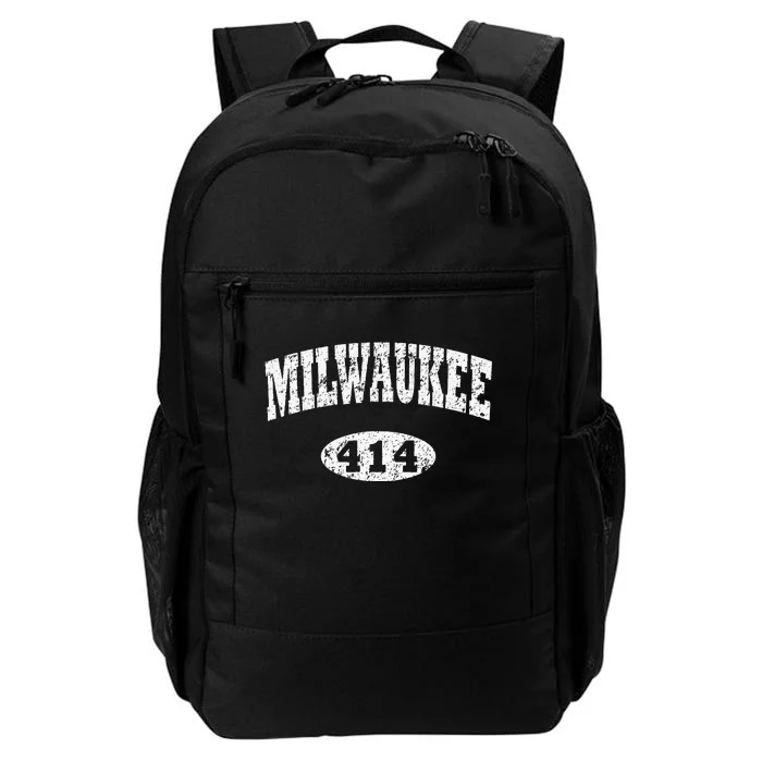 Milwaukee Vintage Wisconsin Area Code 414 Daily Commute Backpack