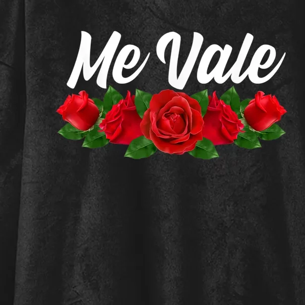 Me Vale Womens With Roses, Mexican Slang, Me Vale Hooded Wearable Blanket