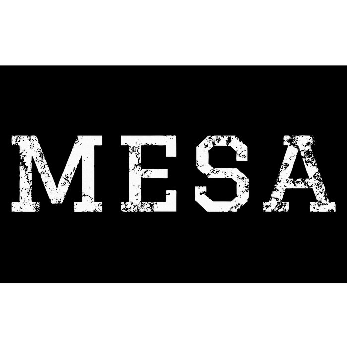 Mesa Vintage White Text Apparel Bumper Sticker