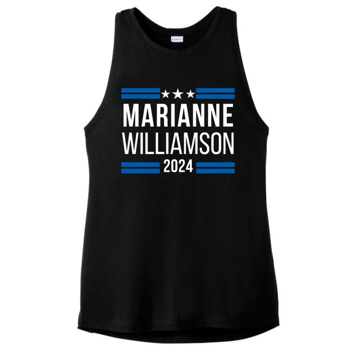 Marianne Williamson 2024, Marianne For President Ladies Tri-Blend Wicking Tank