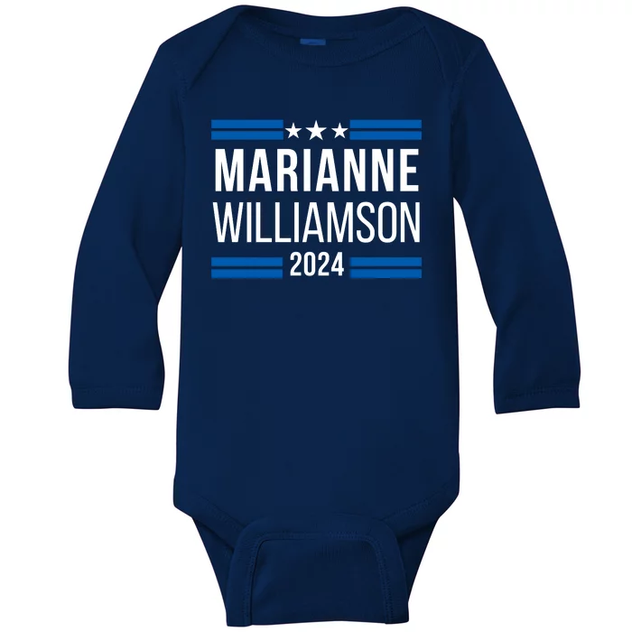 Marianne Williamson 2024, Marianne For President Baby Long Sleeve Bodysuit