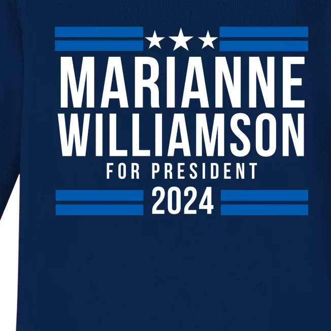 Marianne Williamson 2024, President Men Women Williamson 2024 Baby Long Sleeve Bodysuit