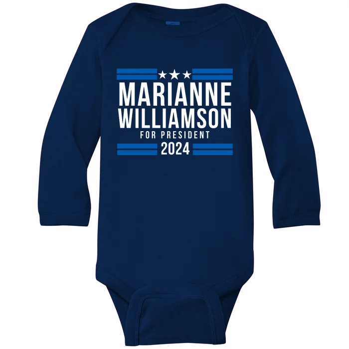 Marianne Williamson 2024, President Men Women Williamson 2024 Baby Long Sleeve Bodysuit