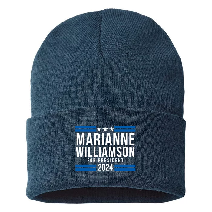 Marianne Williamson 2024, President Men Women Williamson 2024 Sustainable Knit Beanie