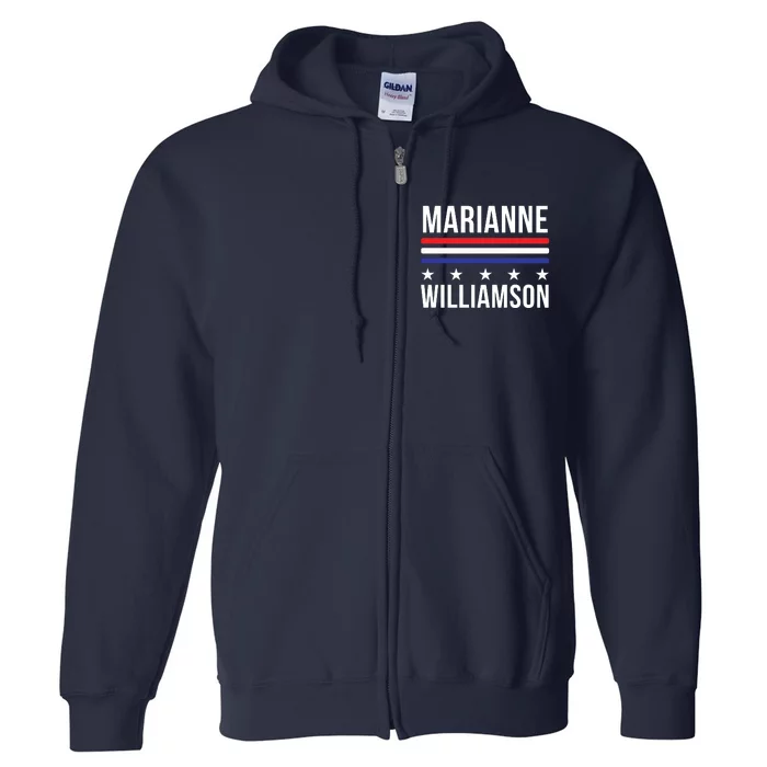 Marianne Williamson 2024 Williamson 2024 President Men Women Full Zip Hoodie