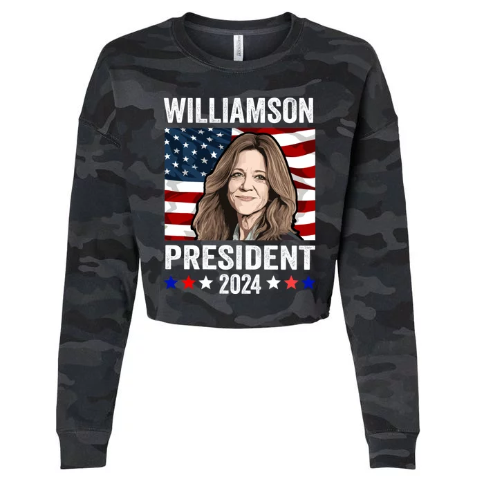 Marianne Williamson 2024 For President Election Cropped Pullover Crew