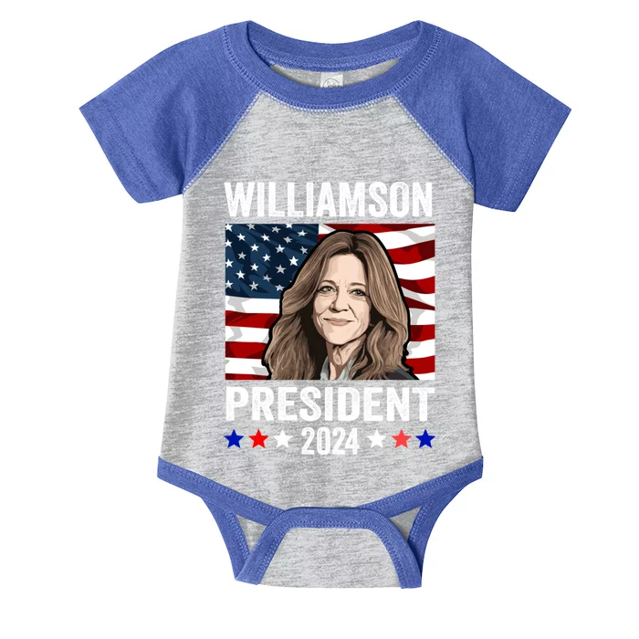 Marianne Williamson 2024 For President Election Infant Baby Jersey Bodysuit