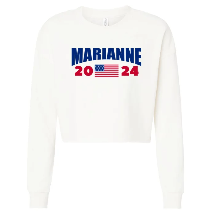 Marianne Williamson 2024 For President Election Cropped Pullover Crew