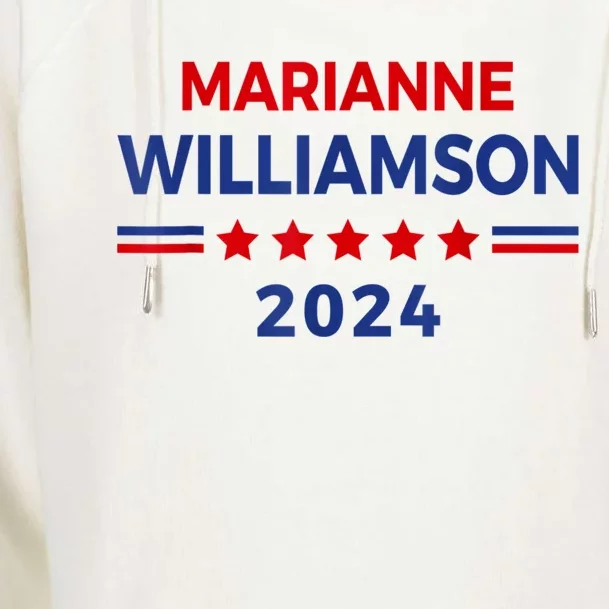 Marianne Williamson 2024 For President Election Campaign Womens Funnel Neck Pullover Hood