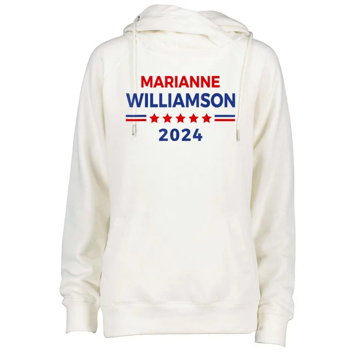 Marianne Williamson 2024 For President Election Campaign Womens Funnel Neck Pullover Hood