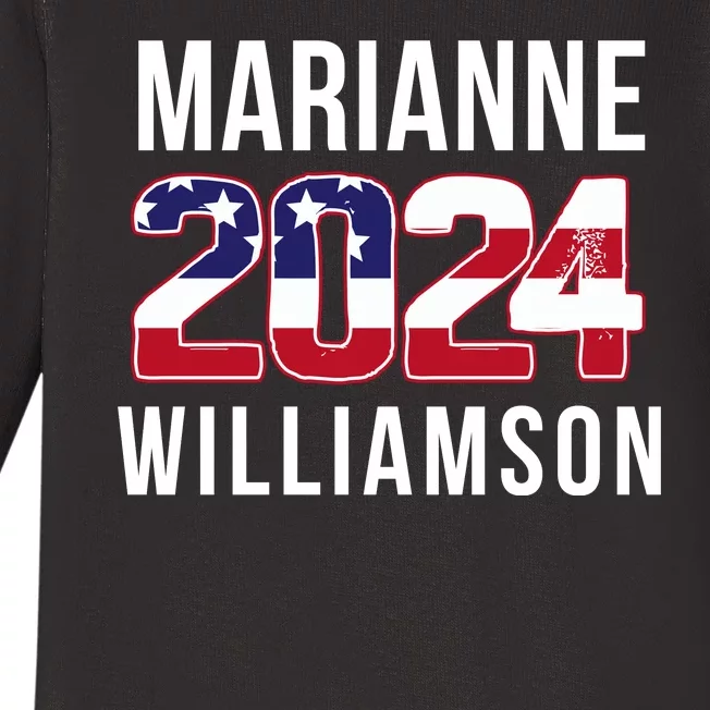 Marianne Williamson 2024 President Men Women Williamson 2024 Baby Long Sleeve Bodysuit