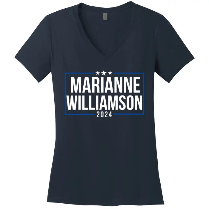 Marianne Williamson 2024 President Men Women Williamson 2024 Women's V-Neck T-Shirt