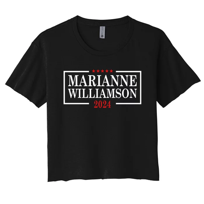 Marianne Williamson 2024 For President Election Campaig Women's Crop Top Tee