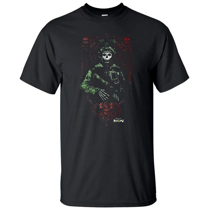 Modern Warfare 2 Ghost Playing Card Portrait Tall T-Shirt