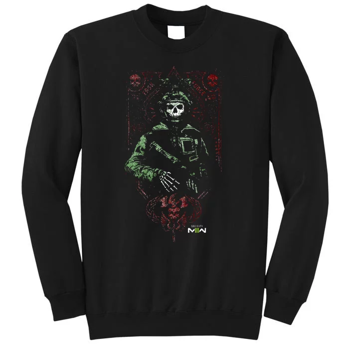 Modern Warfare 2 Ghost Playing Card Portrait Tall Sweatshirt