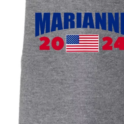 Marianne Williamson 2024 For President Election Doggie 3-End Fleece Hoodie