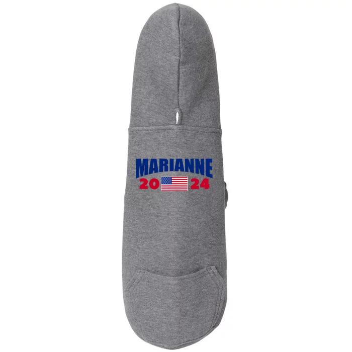 Marianne Williamson 2024 For President Election Doggie 3-End Fleece Hoodie