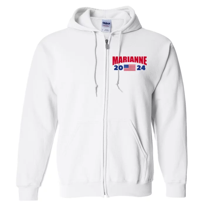 Marianne Williamson 2024 For President Election Full Zip Hoodie