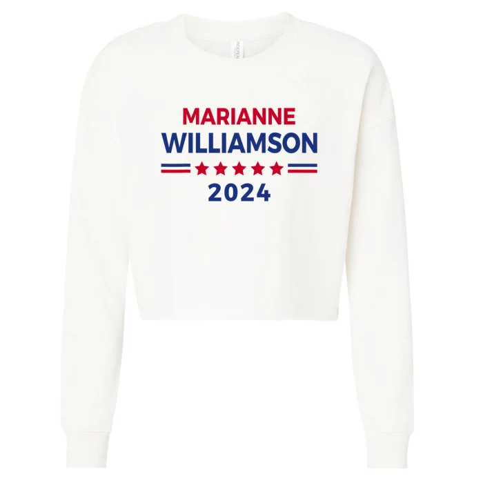 Marianne Williamson 2024 For President Election Cropped Pullover Crew