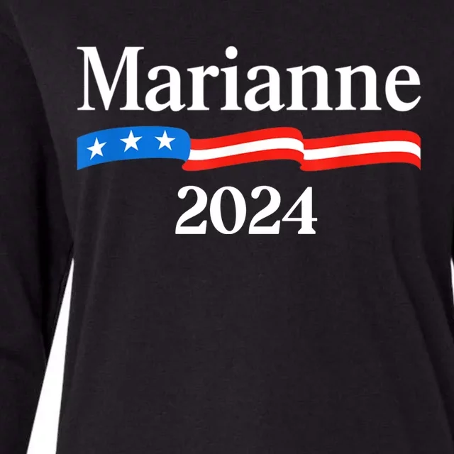 Marianne Williamson 2024 For President Election Womens Cotton Relaxed Long Sleeve T-Shirt